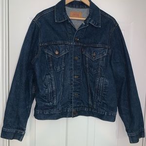Vintage Levis Mens Blue Denim Trucker Jean Jacket